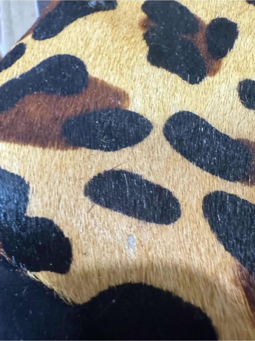 Schutz Leopard Print Calf-hair Side-Zip Ankle Booties NWOT — No Box — Size 6B - Picture 11 of 16